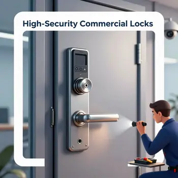 Business security lock solutions provided by commercial locksmith in Springfield